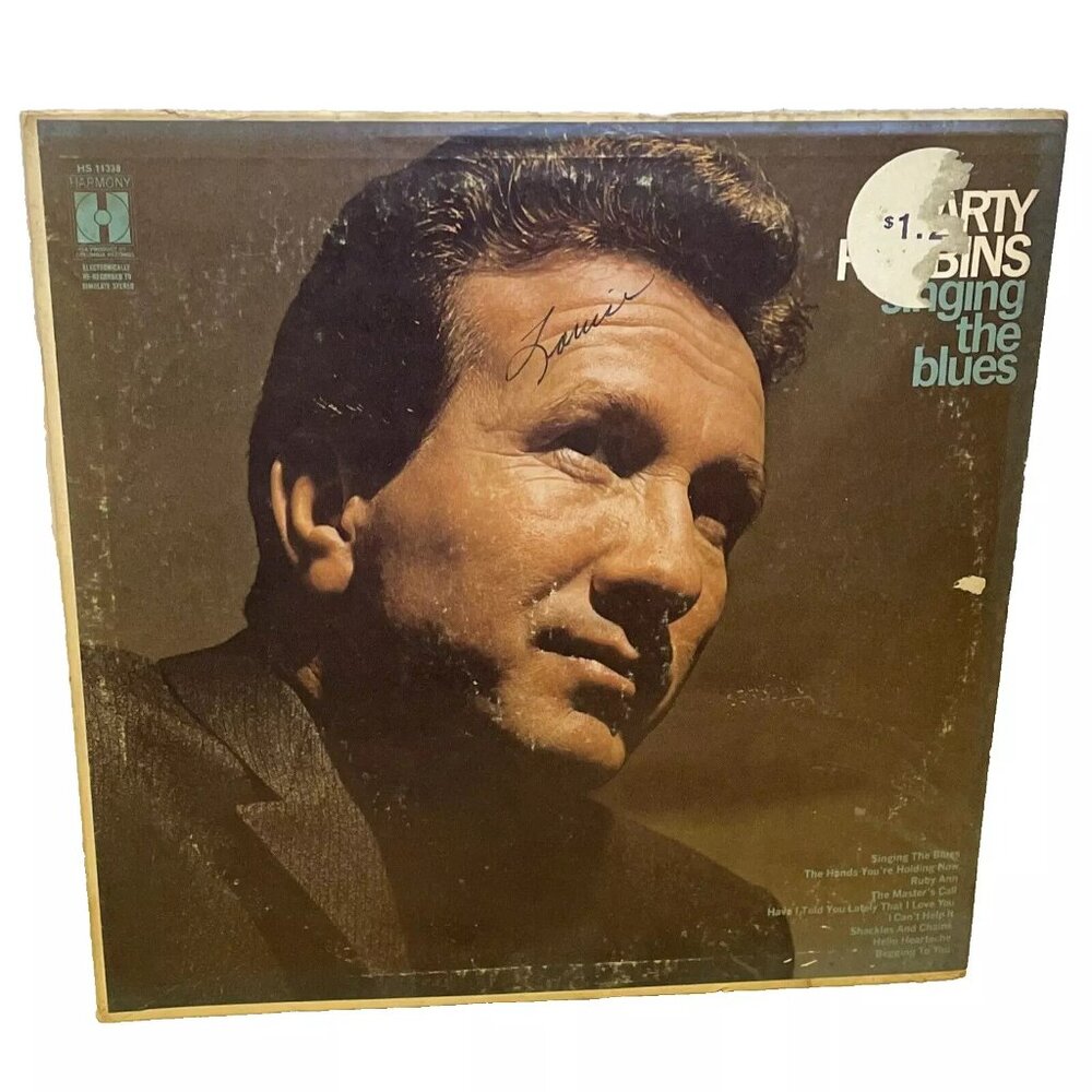 Marty Robbins Singing The Blues (Vinyl, 1969) Harmony HS 11338 VG LP Record